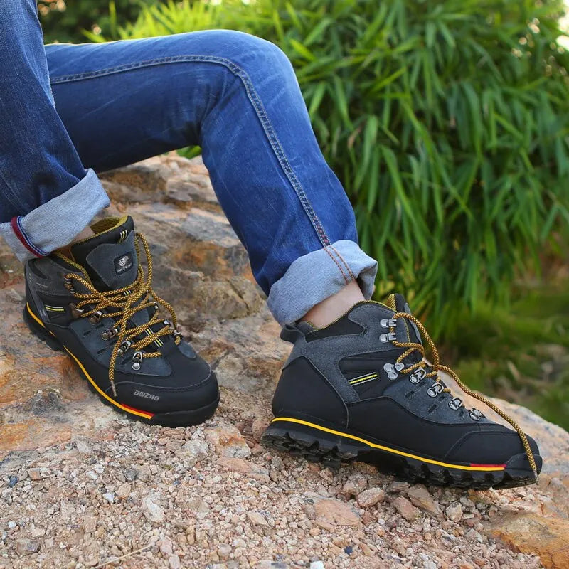 Męskie Buty Trekkingowe – Wytrzymałe Wysokie Buty Outdoor do Wędrówek