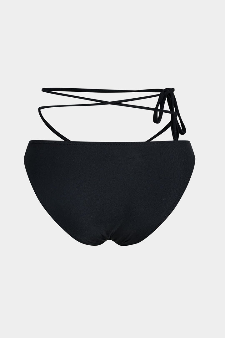 Kobiece bikini bandeau z wiązaniem, trzyczęściowy zestaw plażowy