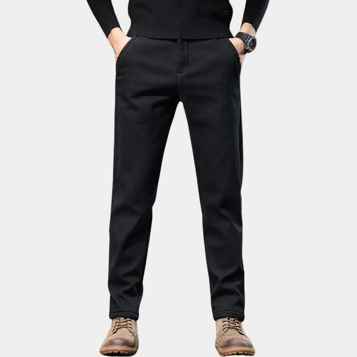 Męskie Spodnie Slim Fit Tapered Stretch Smart Codzienne