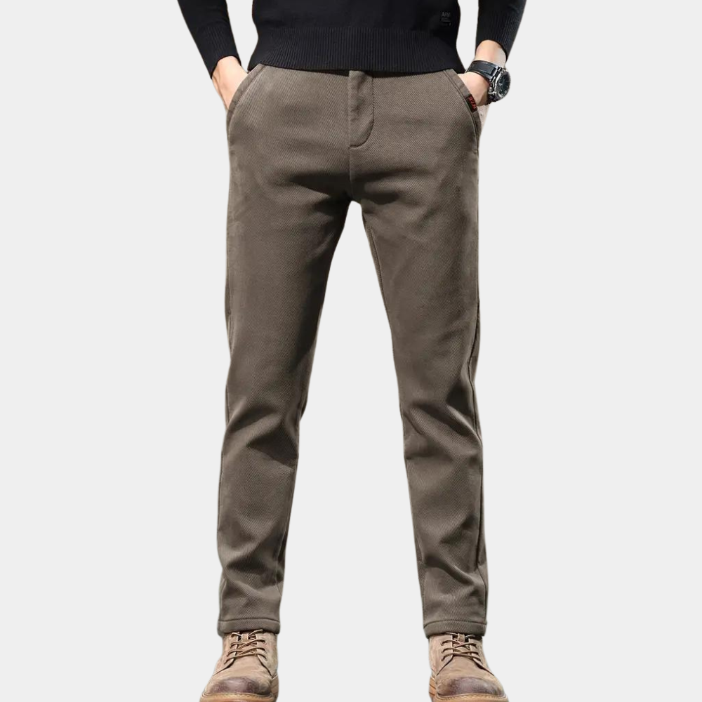 Męskie Spodnie Slim Fit Tapered Stretch Smart Codzienne
