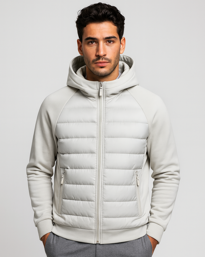 Męska hybridowa kurtka softshell z kapturem – Lekka warstwa na jesień i zimę do codziennego noszenia