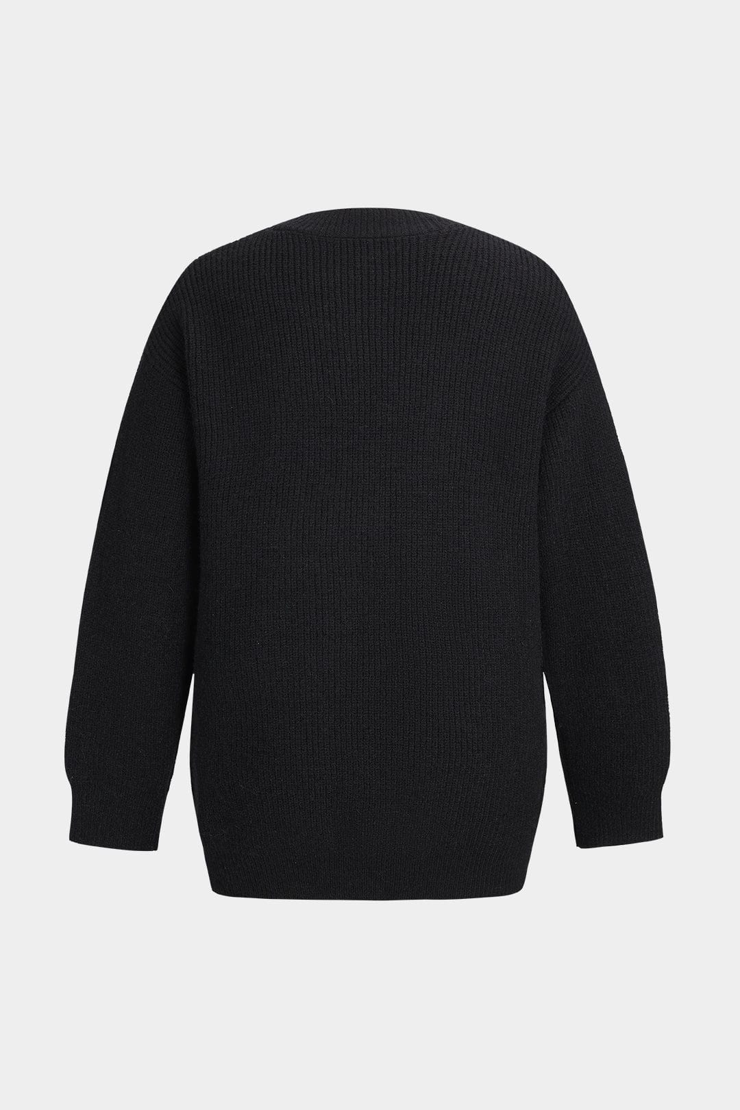 Ella Noir Damski Sweter Kardigan z Denimowymi Kieszeniami dla Bezproblemowego Codziennego Stylu