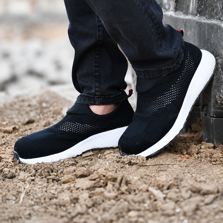 Męskie sneakersy na chunky platformie z siateczki warstwowej