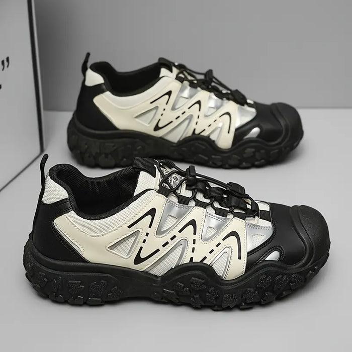 Męskie ortopedyczne sneakersy z grubą podeszwą, oddychające, letnie, komfortowe, wspierające, z przyczepną podeszwą