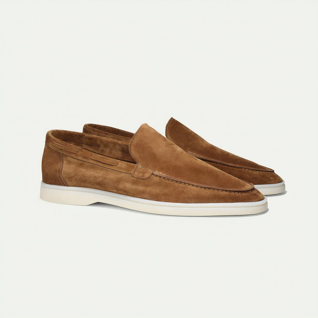 Męskie Zamszowe Mokasyny – Eleganckie, Wygodne, Klasyczne, Na Slip-On, Smart Casual, Wszechstronne Obuwie