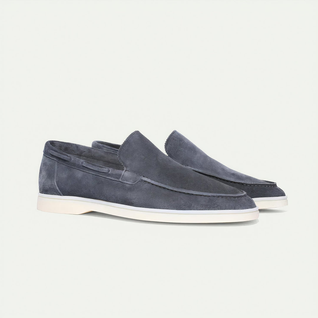 Męskie Zamszowe Mokasyny – Eleganckie, Wygodne, Klasyczne, Na Slip-On, Smart Casual, Wszechstronne Obuwie