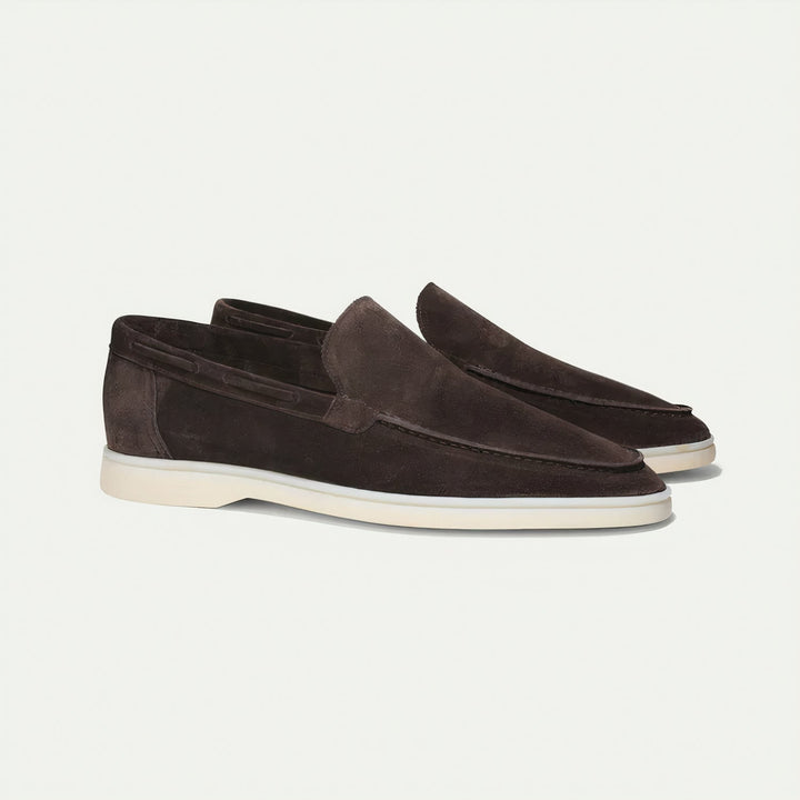 Męskie Zamszowe Mokasyny – Eleganckie, Wygodne, Klasyczne, Na Slip-On, Smart Casual, Wszechstronne Obuwie