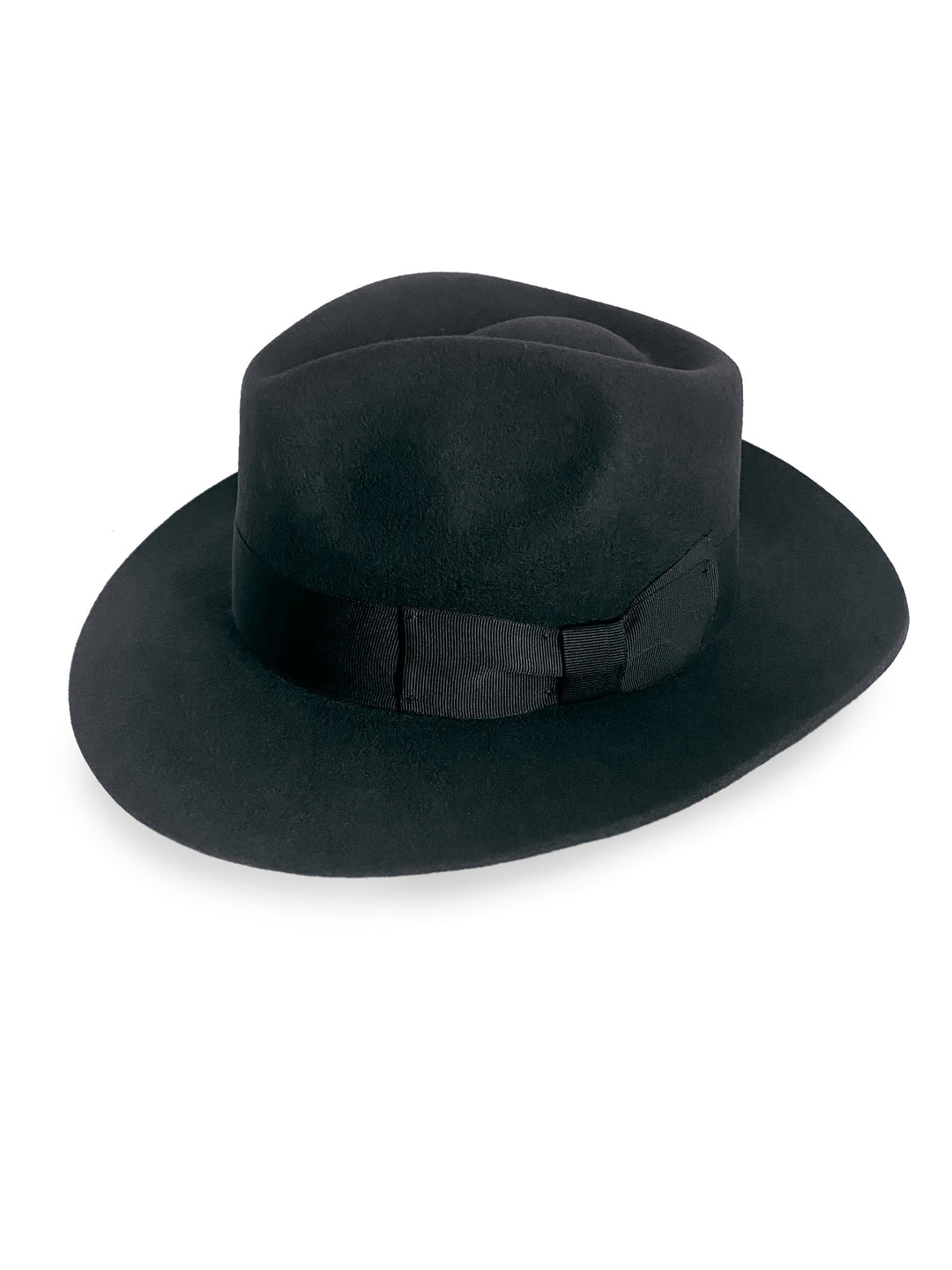 Damski Kapelusz Fedora z Filcu z Ozdobną Wstążką