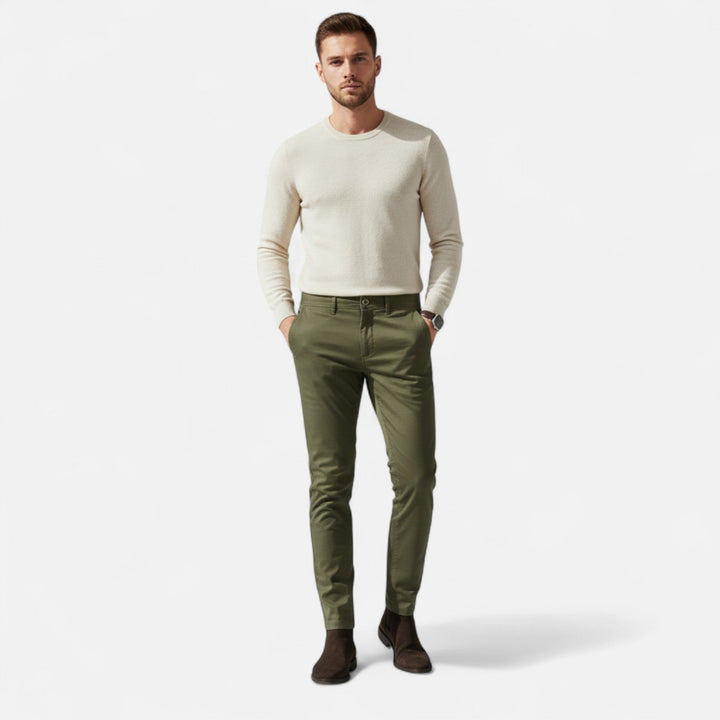 Valmonti | Męskie Chinosy – Elegancja Smart Casual