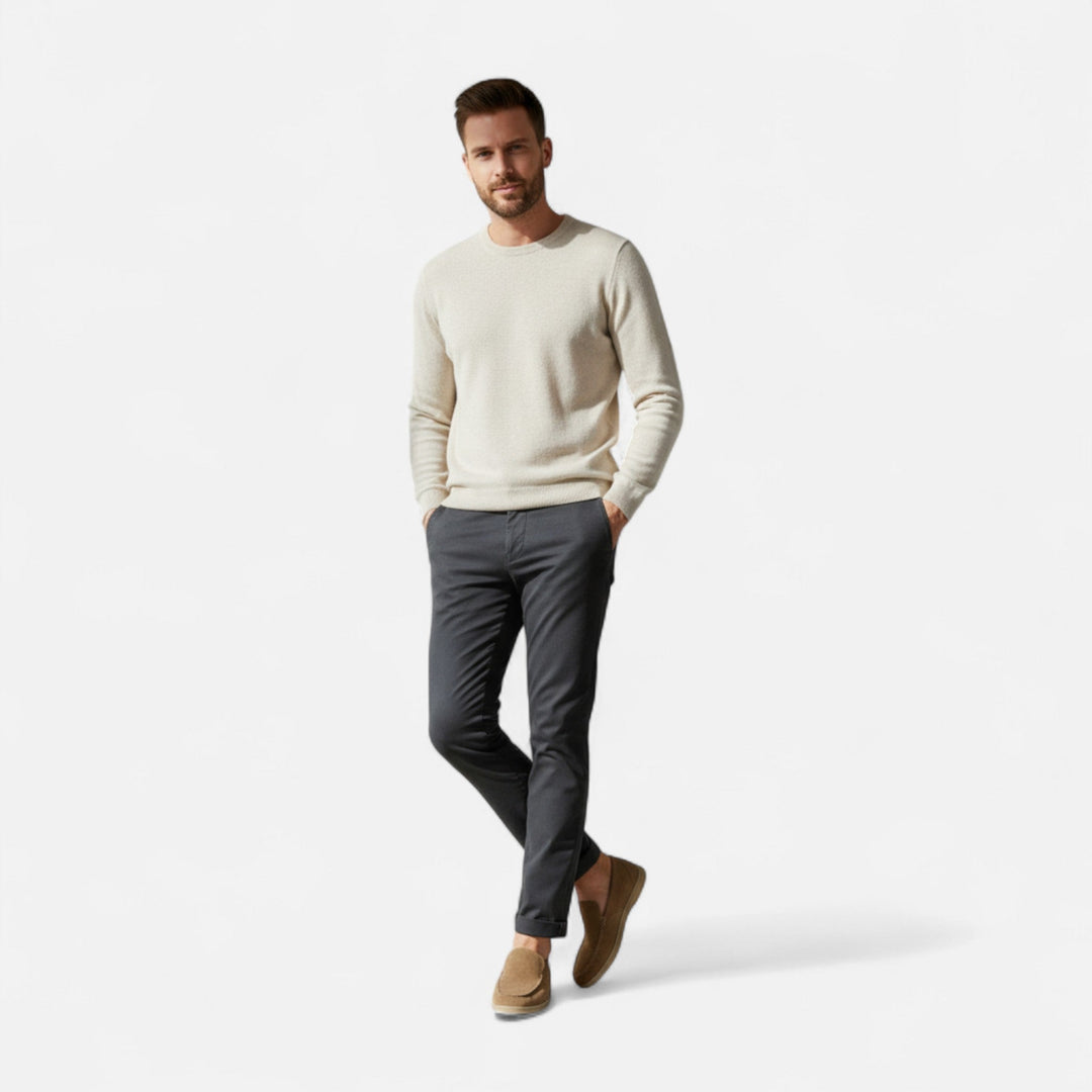 Valmonti | Męskie zamszowe loafersy w stylu old money
