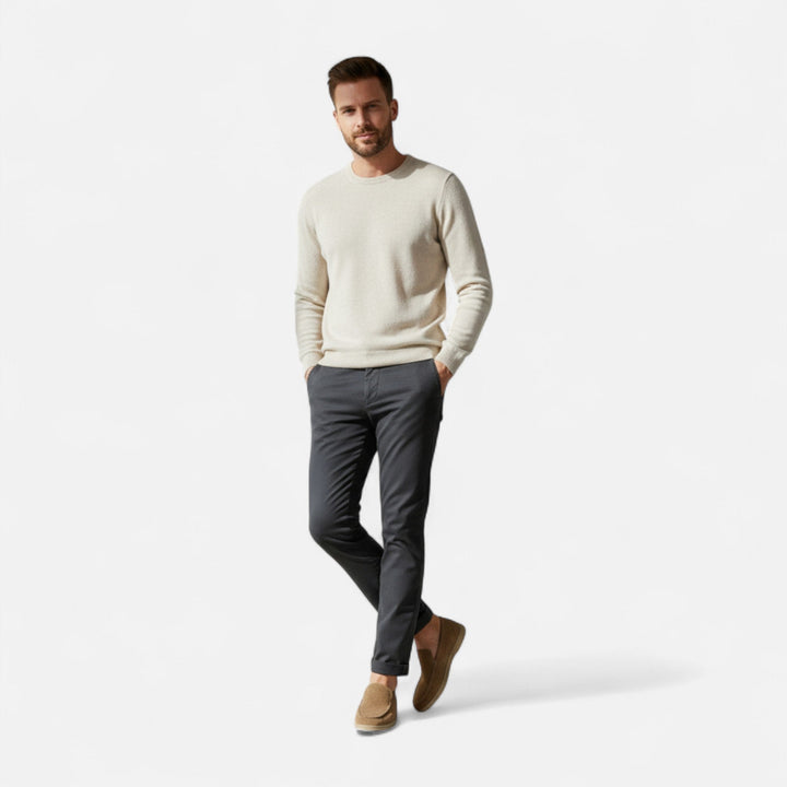Valmonti | Męskie zamszowe loafersy w stylu old money