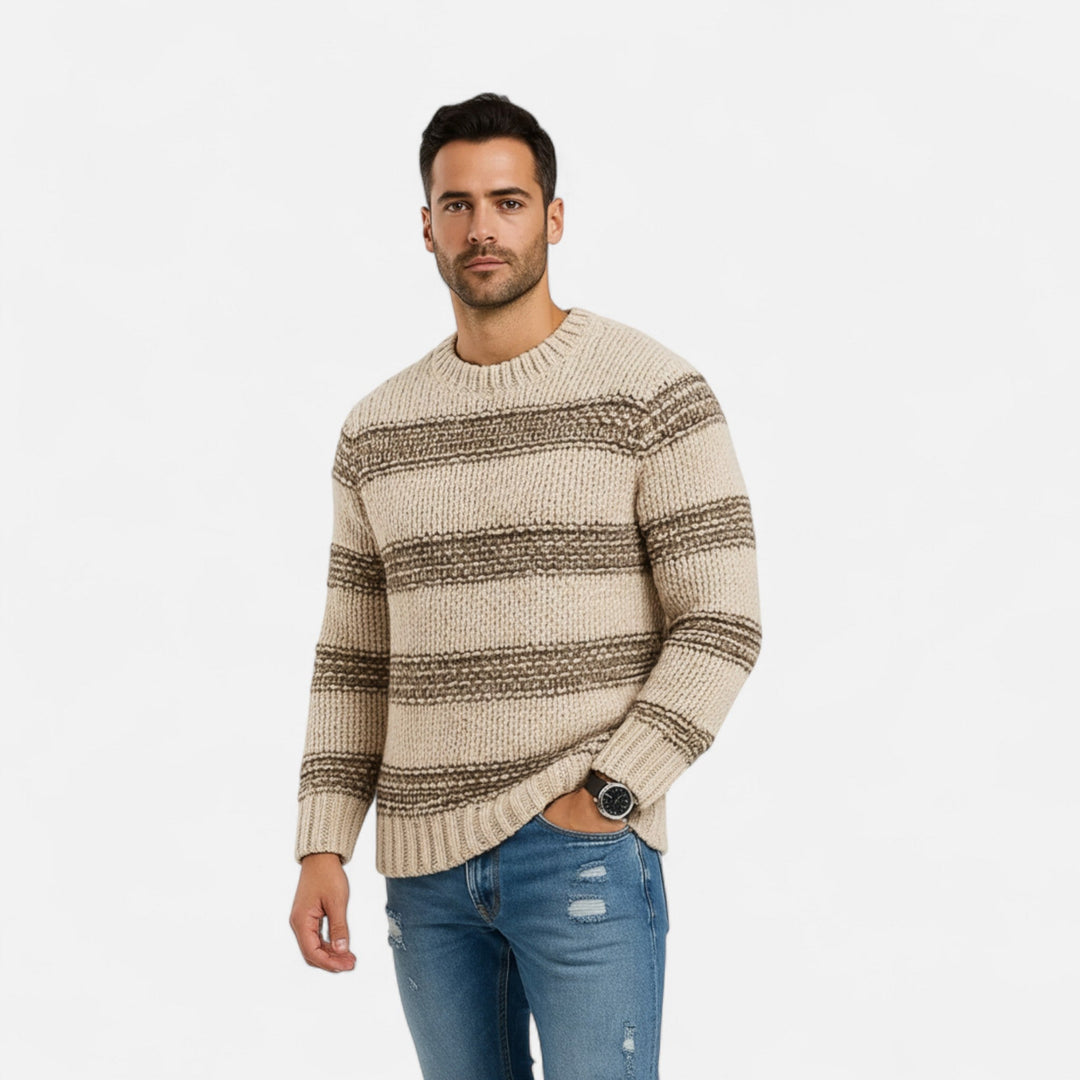 Valmonti | Męski Zimowy Sweter Pullover