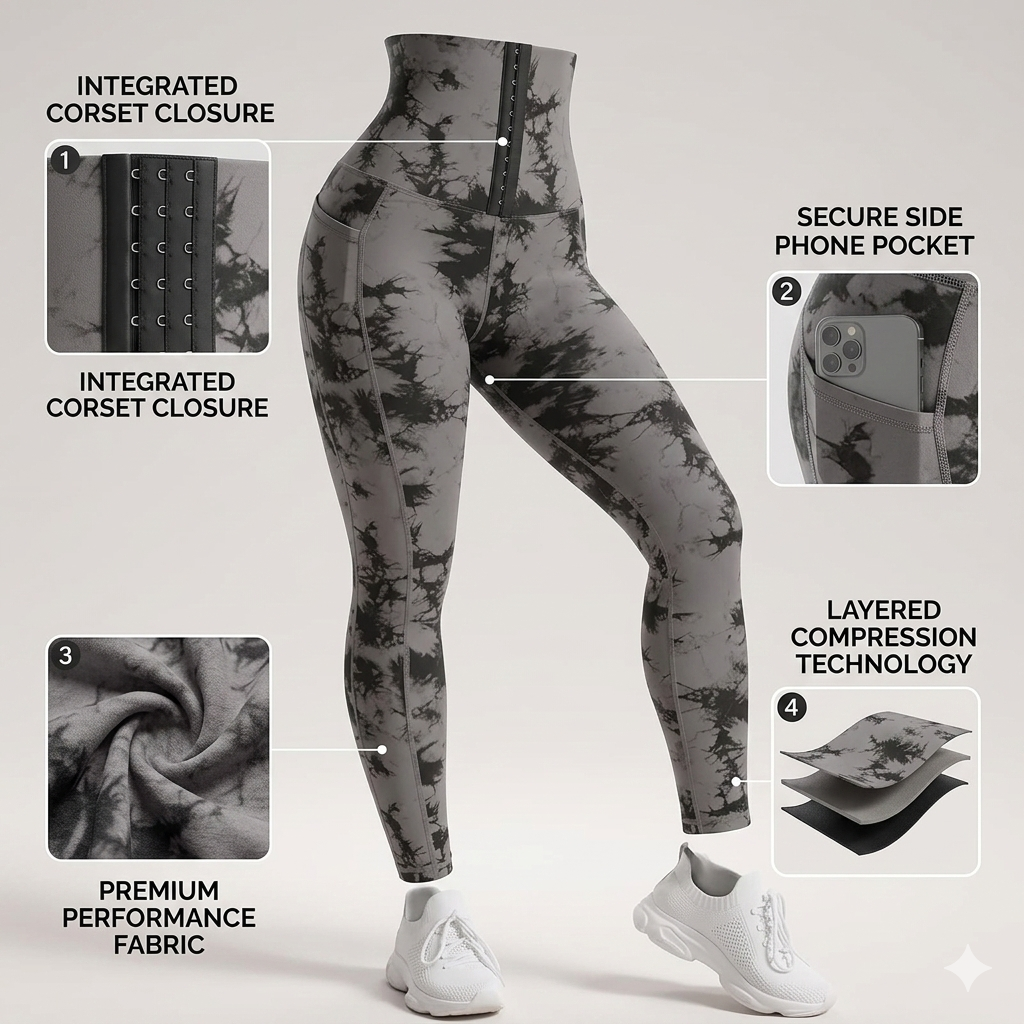 Damskie Legginsy Wysokiej Talii Modelujące – Wygodne, Stylowe i Doskonałe na Co Dzień