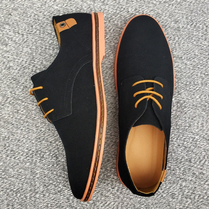 Męskie buty Derby w zamszowym stylu – eleganckie sznurowane obuwie do biura i na weekend