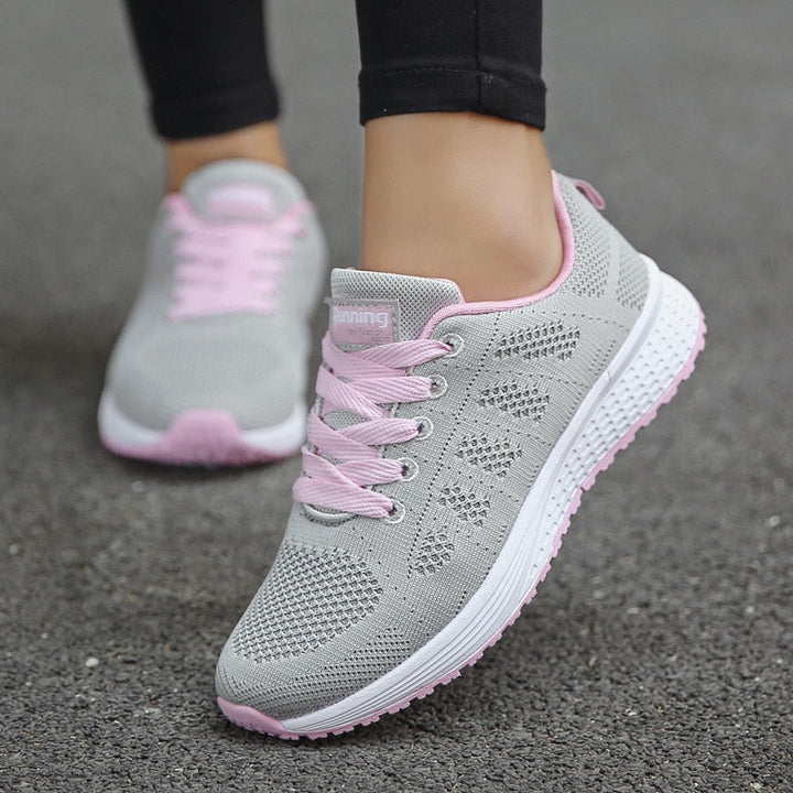 Damskie lekkie buty do chodzenia – oddychające sznurowane buty na co dzień i w podróży