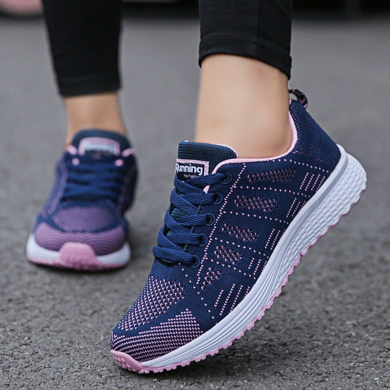 Damskie lekkie buty do chodzenia – oddychające sznurowane buty na co dzień i w podróży