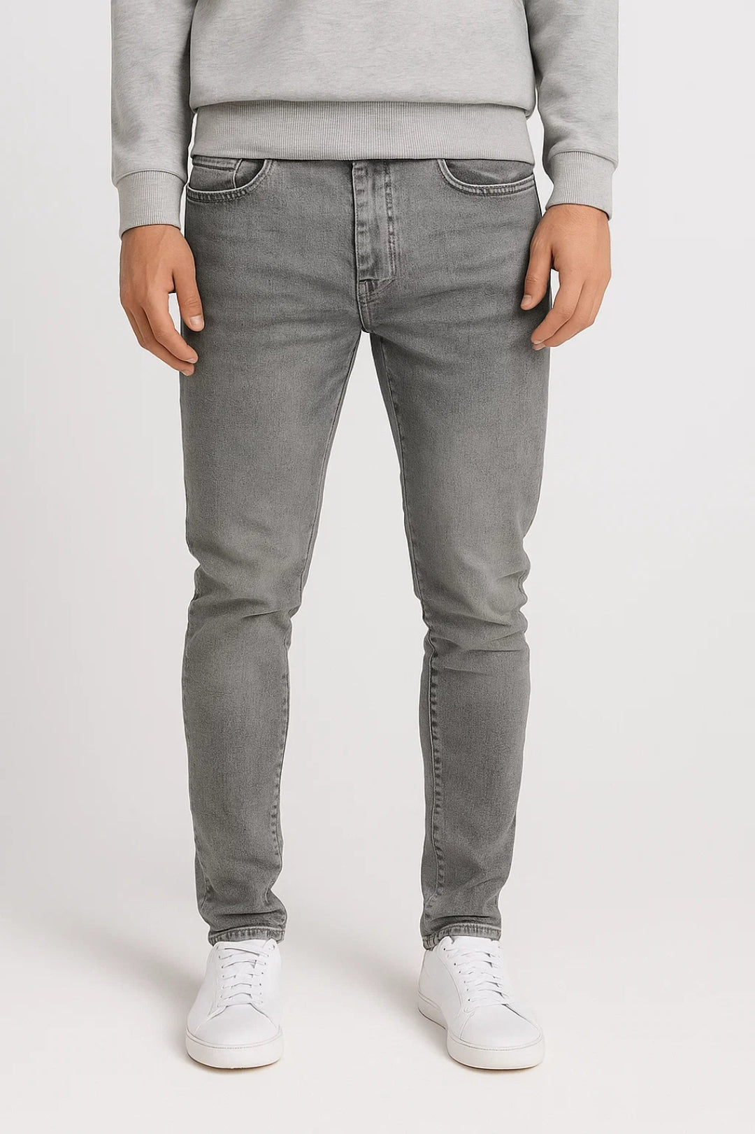Męskie jeansy slim fit z tapered leg