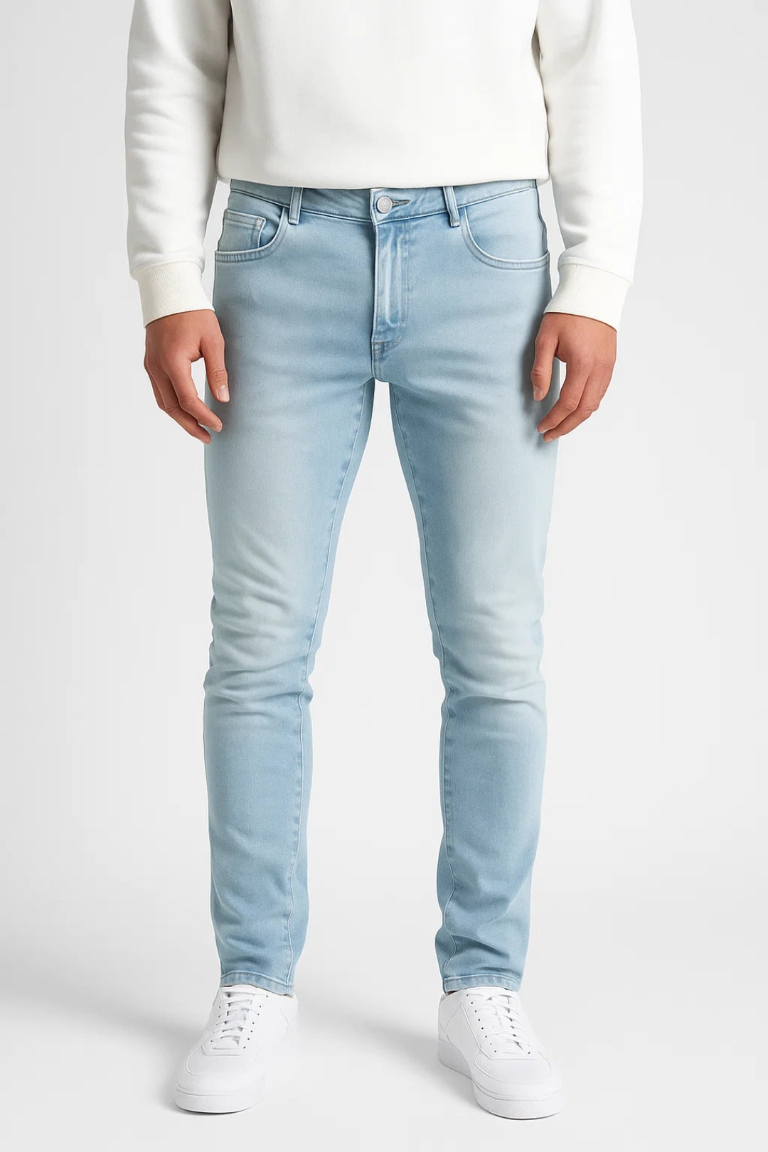 Męskie jeansy slim fit z tapered leg