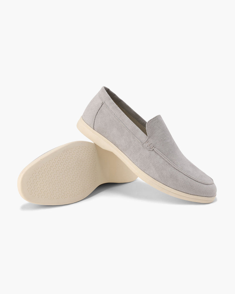 Męskie zamszowe mokasyny slip-on, codzienne buty komfortowe