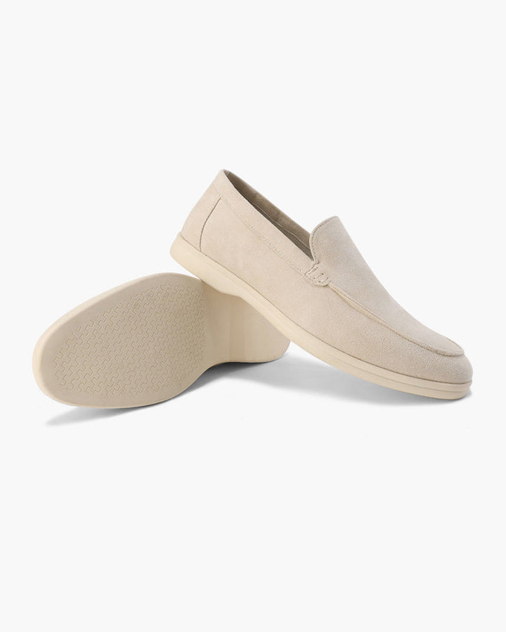 Męskie zamszowe mokasyny slip-on, codzienne buty komfortowe
