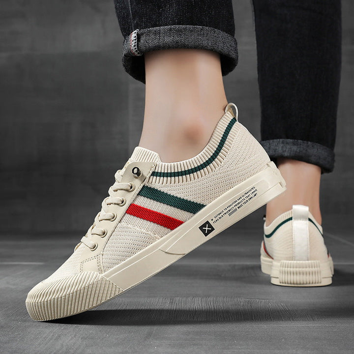 Męskie Strukturalne Sneakersy Dziane Lekkie Casual Codzienne Trampki