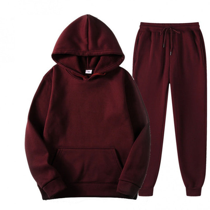 Męski luzny hoodie i dresowy zestaw dresowy