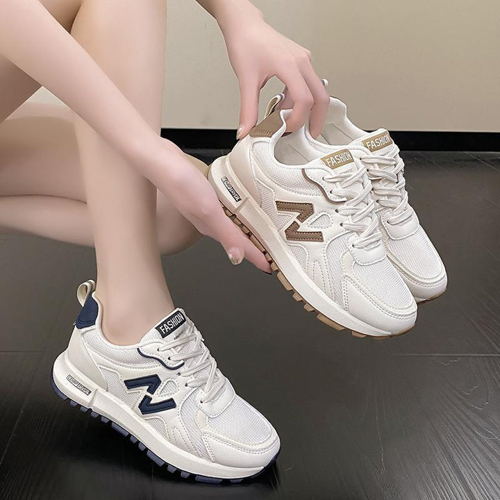 Damskie Chunky Mesh Trampki Lekkie Sneakersy na Sznurowadła