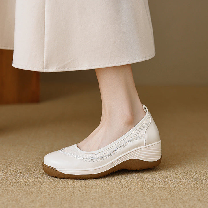 Damskie buty na platformie Slip On do komfortowego chodzenia