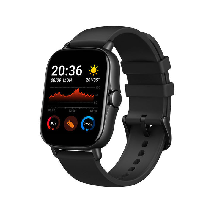 Męski zegarek smartwatch z Bluetooth do rozmów w prostokątnym kształcie z funkcją śledzenia aktywności