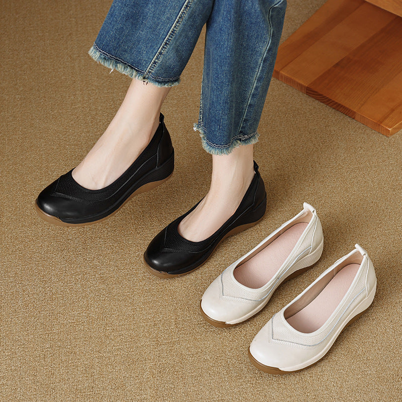 Damskie buty na platformie Slip On do komfortowego chodzenia