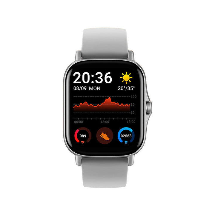 Męski zegarek smartwatch z Bluetooth do rozmów w prostokątnym kształcie z funkcją śledzenia aktywności