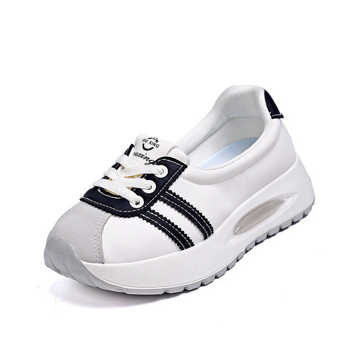 Damskie Oddychające Sneakersy na Platformie z Sznurowaniem