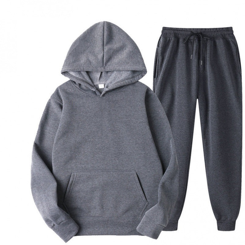 Męski luzny hoodie i dresowy zestaw dresowy