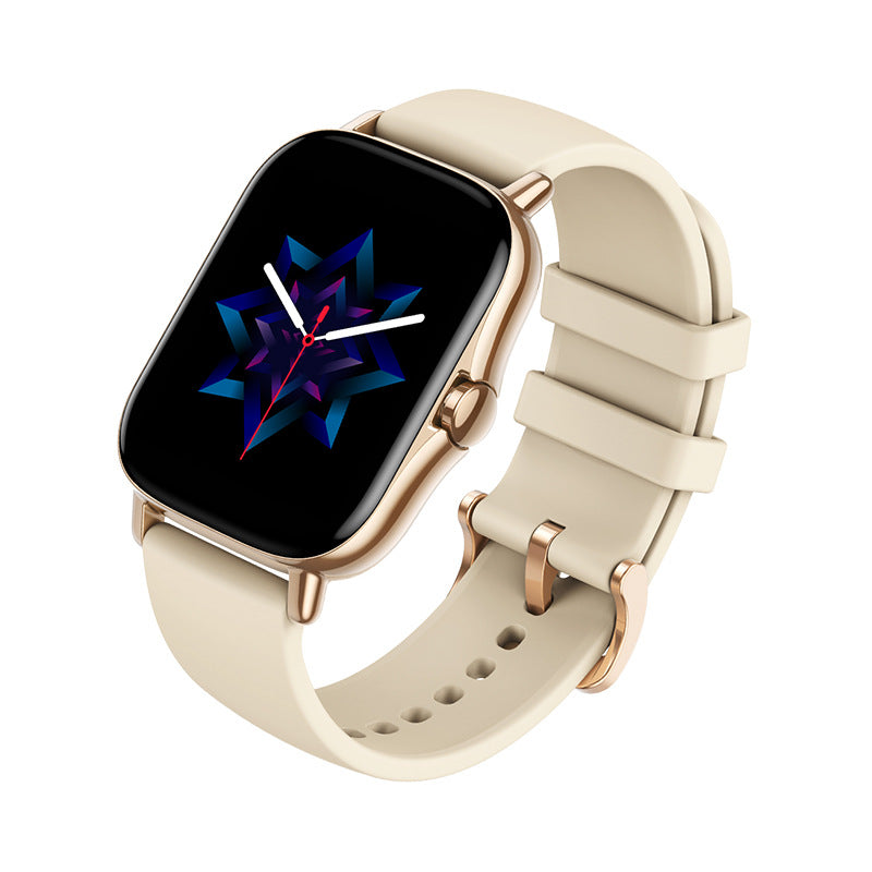 Męski zegarek smartwatch z Bluetooth do rozmów w prostokątnym kształcie z funkcją śledzenia aktywności