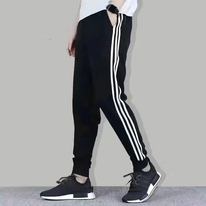 Męski Striped Panel Zip Jacket i Jogger Tracksuit