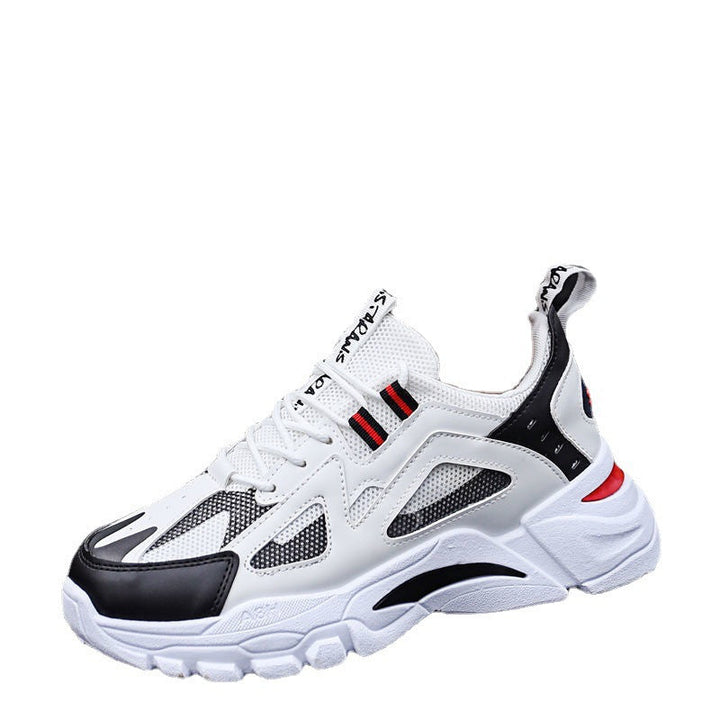 Męskie sneakersy z rzeźbioną podeszwą i warstwowym siateczkowym wierzchem