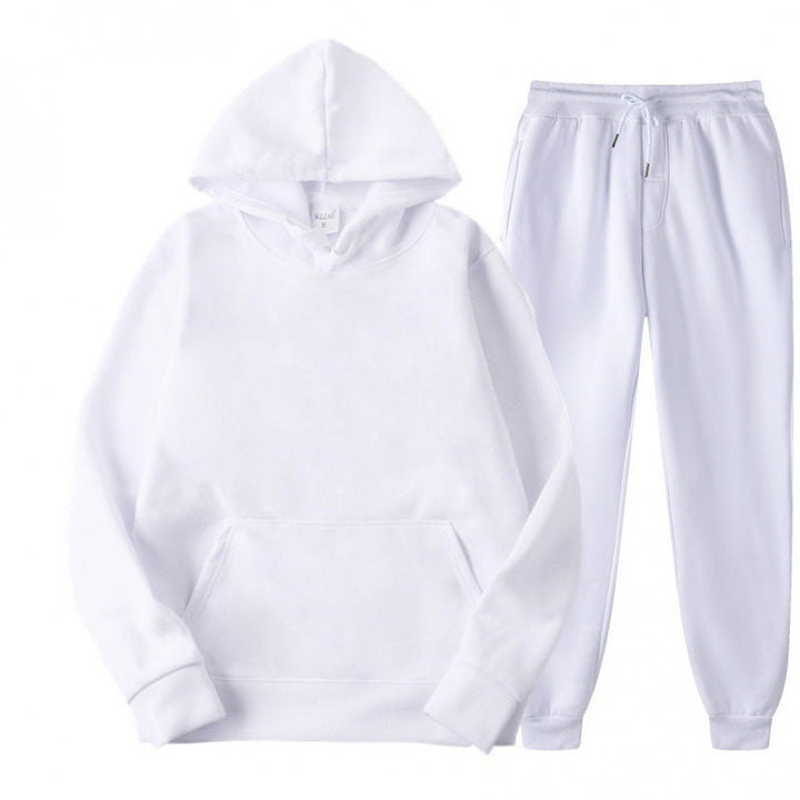 Męski luzny hoodie i dresowy zestaw dresowy