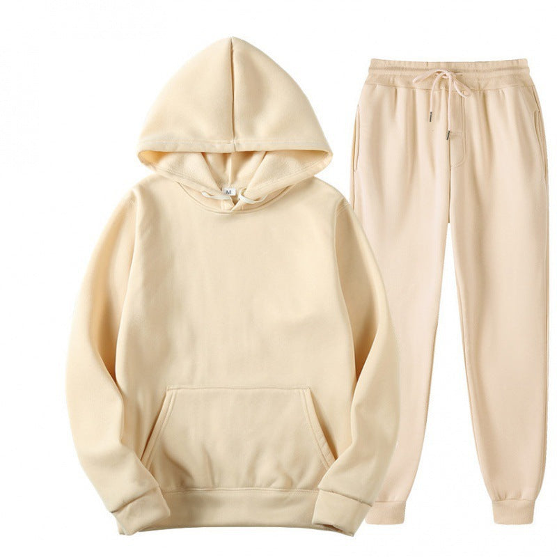 Męski luzny hoodie i dresowy zestaw dresowy