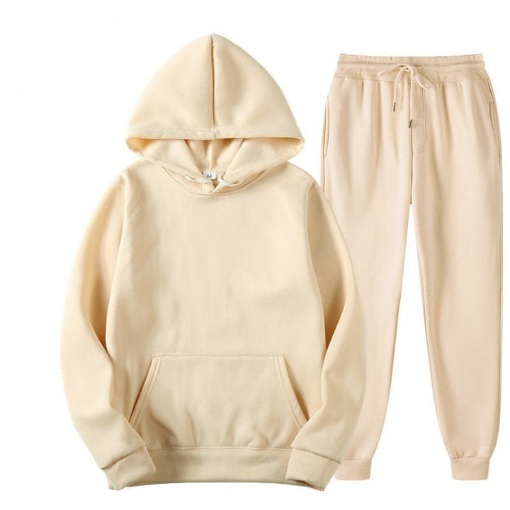 Męski luzny hoodie i dresowy zestaw dresowy