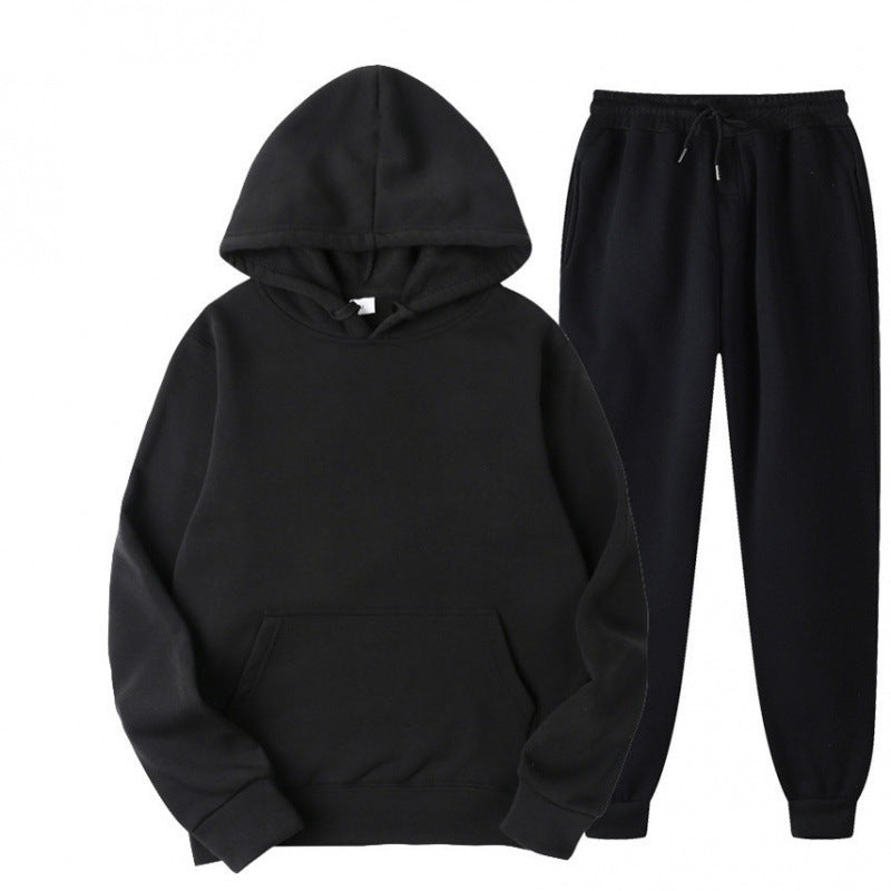 Męski luzny hoodie i dresowy zestaw dresowy