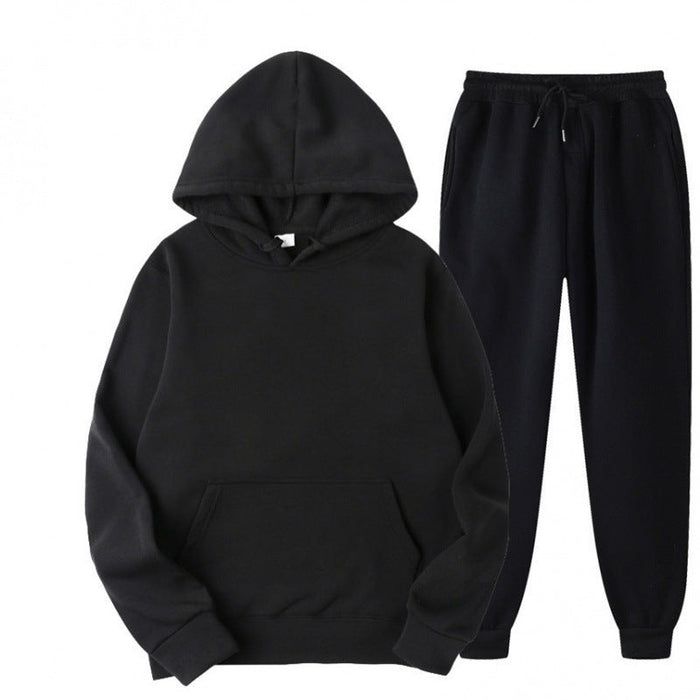 Męski luzny hoodie i dresowy zestaw dresowy