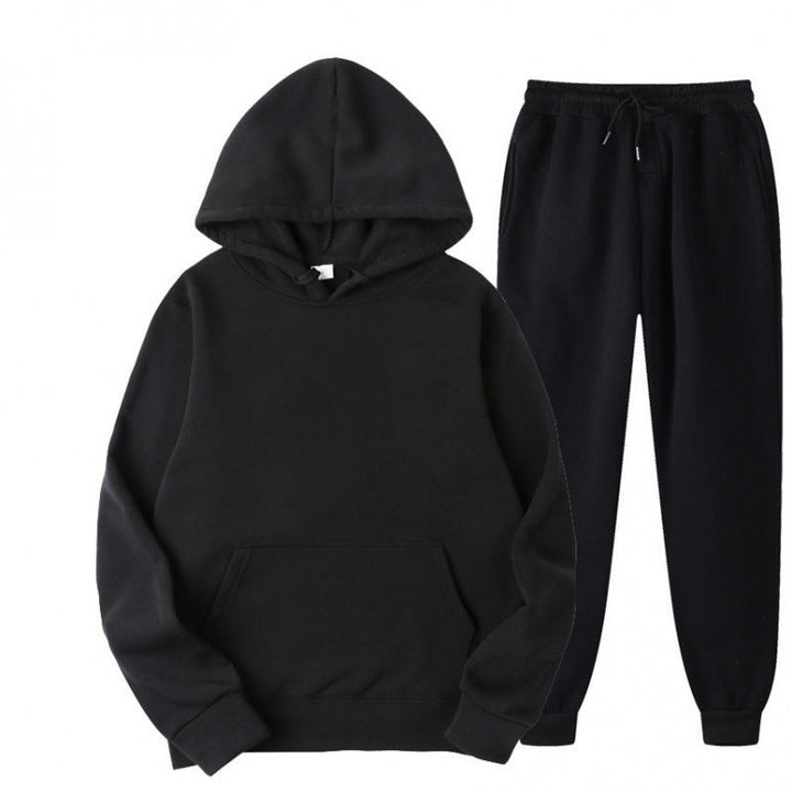 Męski luzny hoodie i dresowy zestaw dresowy