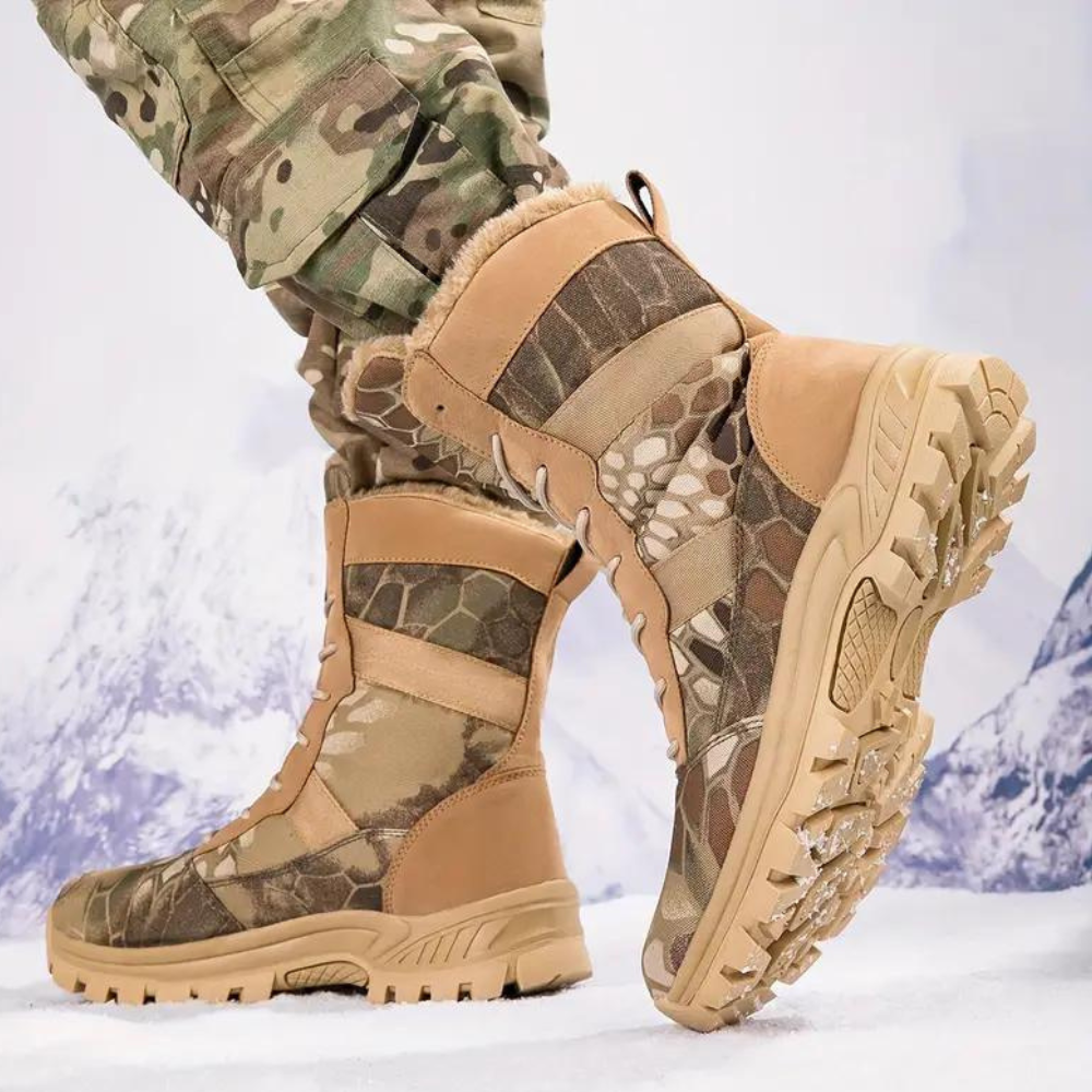 Męskie Taktyczne Buty Wojskowe Wzmocnione Wysoką Kostką