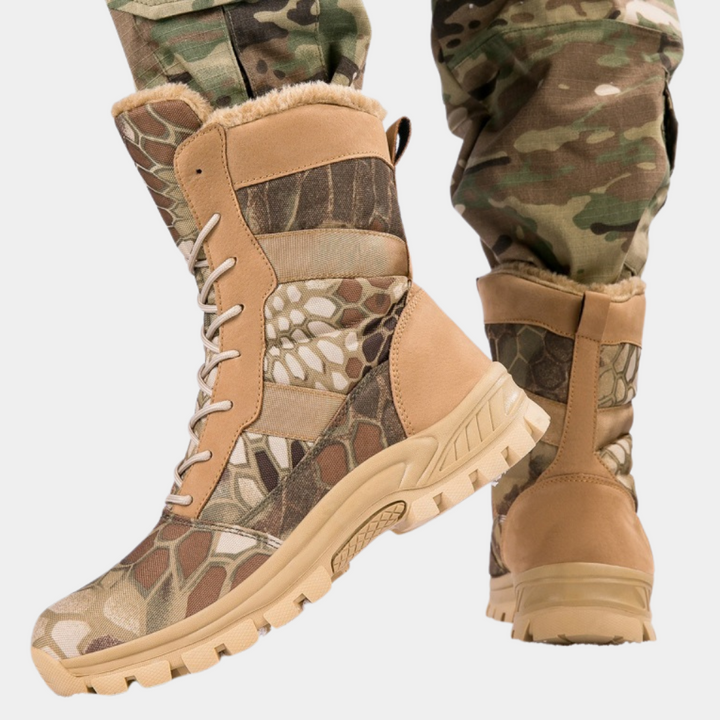 Męskie Taktyczne Buty Wojskowe Wzmocnione Wysoką Kostką