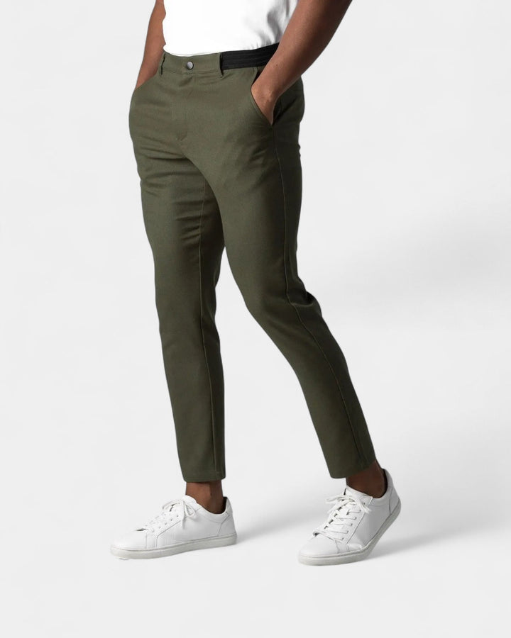 Męskie Spodnie Slim Stretch – Dopasowane Chinosy Smart-Casual do Biura i Codziennego Użytku