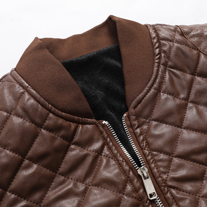 Męska Premium Skórzana Kurtka – Stylowa Slim Fit Nowoczesna Klasyka Trwała Codzienna Odzież Wierzchnia