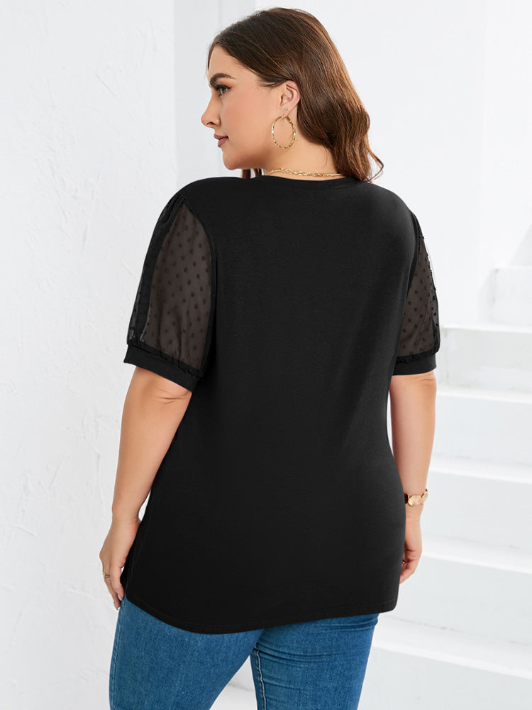 Kobiece top z dekoltem w serek i bufkami – Kobiecy, letni styl casual