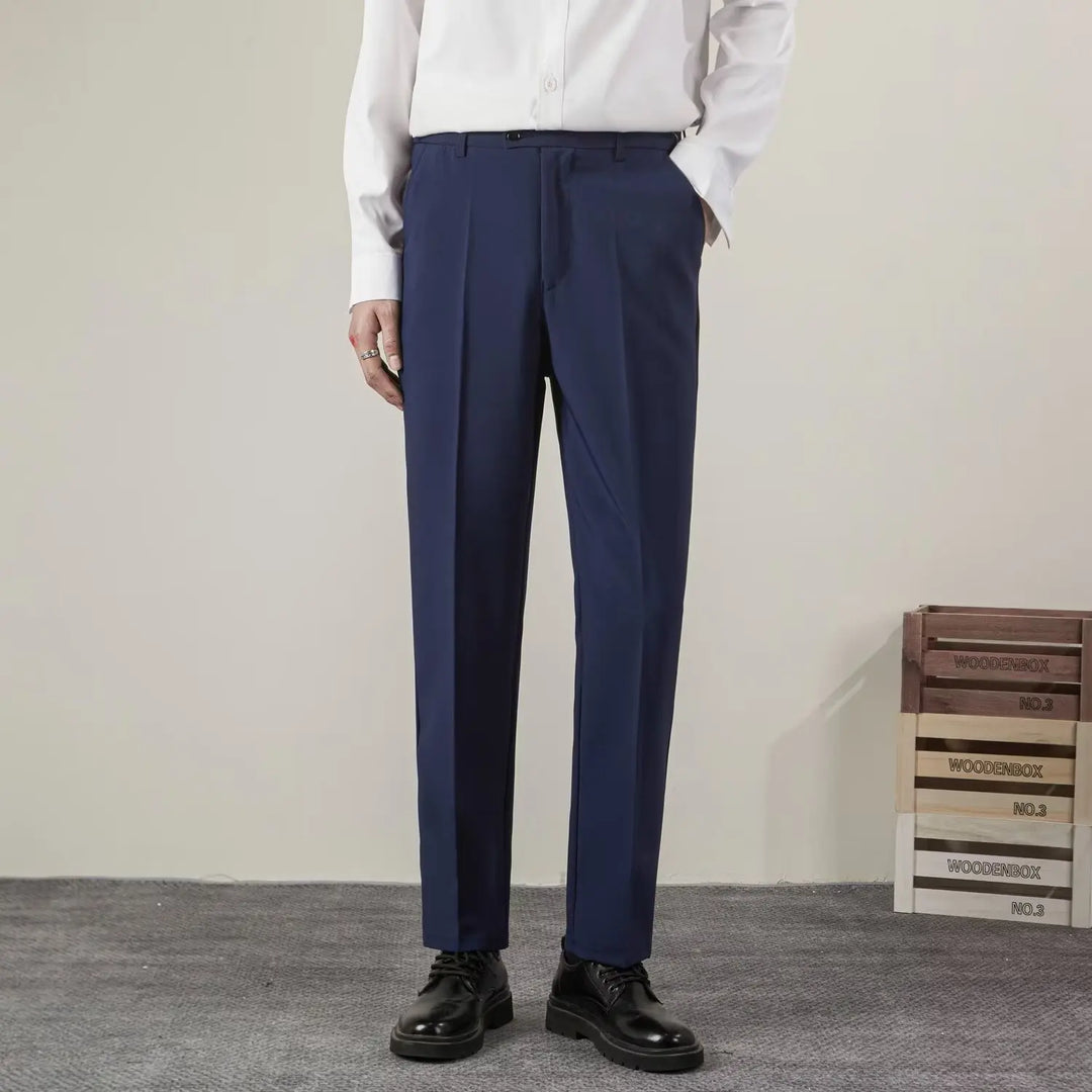 Męskie Spodnie Formalne w Stylu Smart Casual