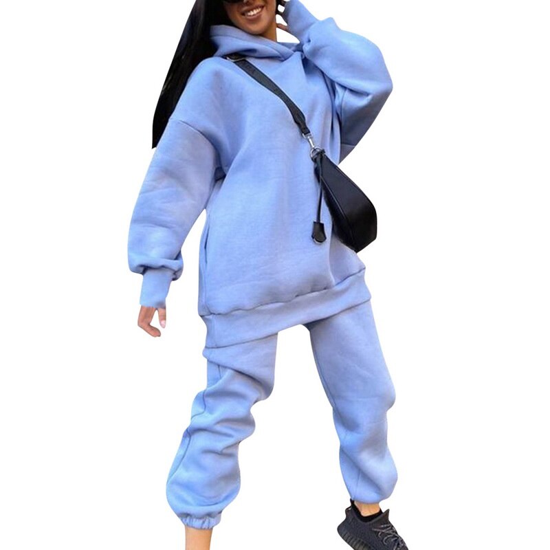 Damski Oversized Hoodie i Spodnie dresowe – Luźny Dwuczęściowy Dres na Co Dzień i do Relaksu