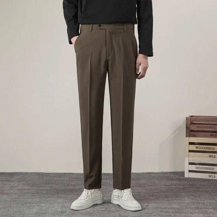 Męskie Spodnie Formalne w Stylu Smart Casual
